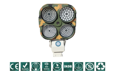 Yüksek Yoğunluklu Görünür ve Kızılötesi Aydınlatıcıyla Güçlendirilen Otonom Sınır Güvenlik Sistemi